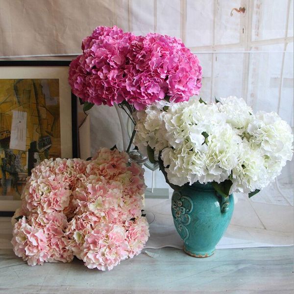 5 heads faux artificial silk floral flower bouquet floral hydrangea wedding party decor flores artificiales
5 heads faux artificial silk floral flower bouquet floral hydrangea wedding party decor flores artificiales