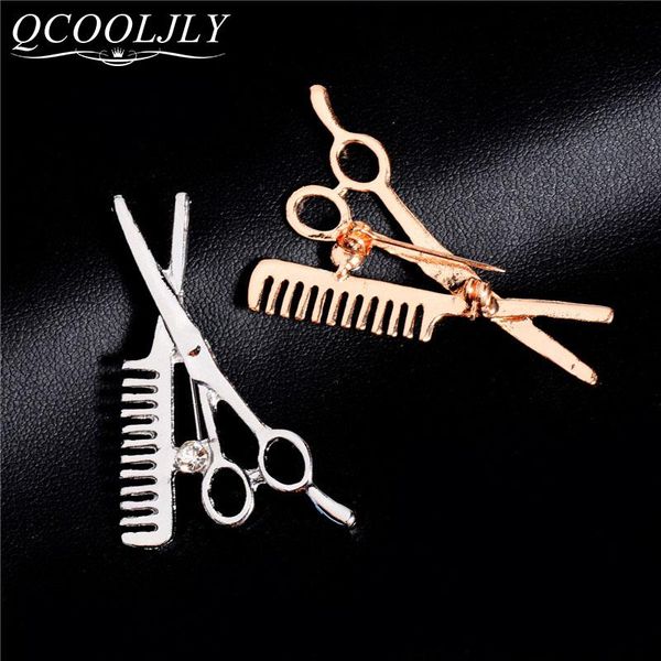 pins, brooches qcooljly trendy fashion accessories comb scissors barber tools corsage brooch pin male style clothes, Gray
pins, brooches qcooljly trendy fashion accessories comb scissors barber tools corsage brooch pin male style clothes, Gray