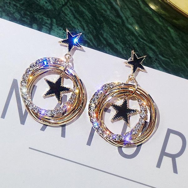 dangle & chandelier fashion luxury crystal drop earring round star design tassle earrings for women gold jewelry femme 2021 oorbellen, Silver
dangle & chandelier fashion luxury crystal drop earring round star design tassle earrings for women gold jewelry femme 2021 oorbellen, Silver