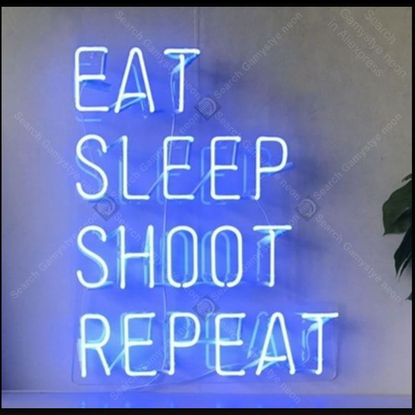 eat sleep shoot repeat neon sign charming handmade neon light sign decorate home bedroom windows iconic neon lamps advertise
eat sleep shoot repeat neon sign charming handmade neon light sign decorate home bedroom windows iconic neon lamps advertise