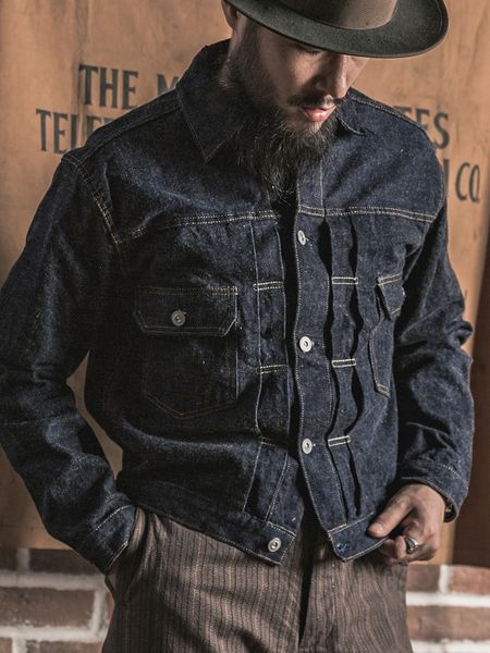 1954 type 2 denim jacket lot 807xx junedge vintage trucker workwear hard 4lom, Black;brown
1954 type 2 denim jacket lot 807xx junedge vintage trucker workwear hard 4lom, Black;brown