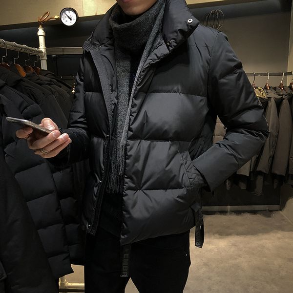 winter coat men's thickened trend young korean students down jacket warm leisure handsome cotton padded, Black
winter coat men's thickened trend young korean students down jacket warm leisure handsome cotton padded, Black