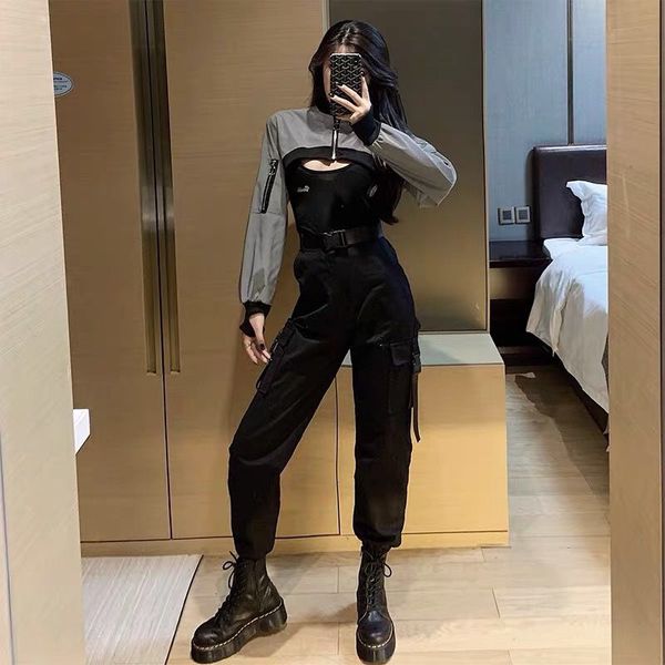 harajuku punk pants trousers casual cargo pants women high waist plus size summer trousers women joggers korea pants belt, Black;white
harajuku punk pants trousers casual cargo pants women high waist plus size summer trousers women joggers korea pants belt, Black;white