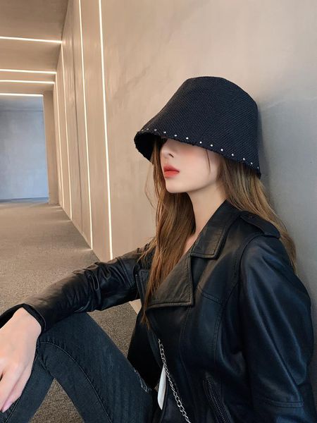 stingy brim hats heavy rivet fisherman hat female korean version tide joker sun sunscreen niche bucket, Blue;gray
stingy brim hats heavy rivet fisherman hat female korean version tide joker sun sunscreen niche bucket, Blue;gray