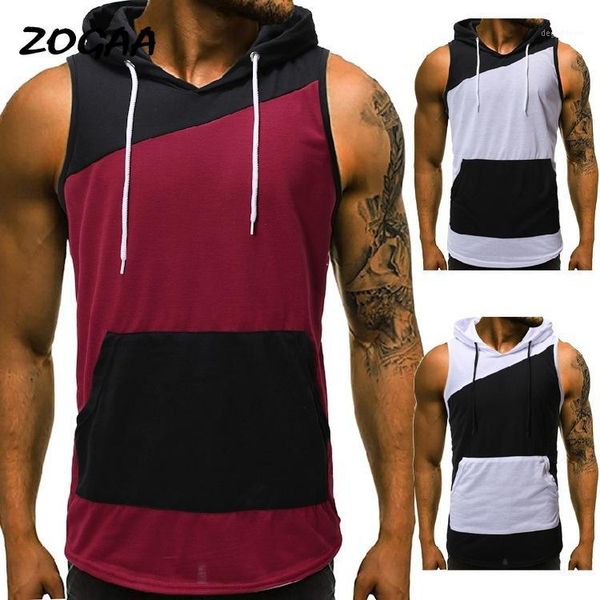 men' tank zogaa men' hoodie vest sleeveless casual sports slim hooded hip hop street clothing workout elastic men's1, White;black
men' tank zogaa men' hoodie vest sleeveless casual sports slim hooded hip hop street clothing workout elastic men's1, White;black