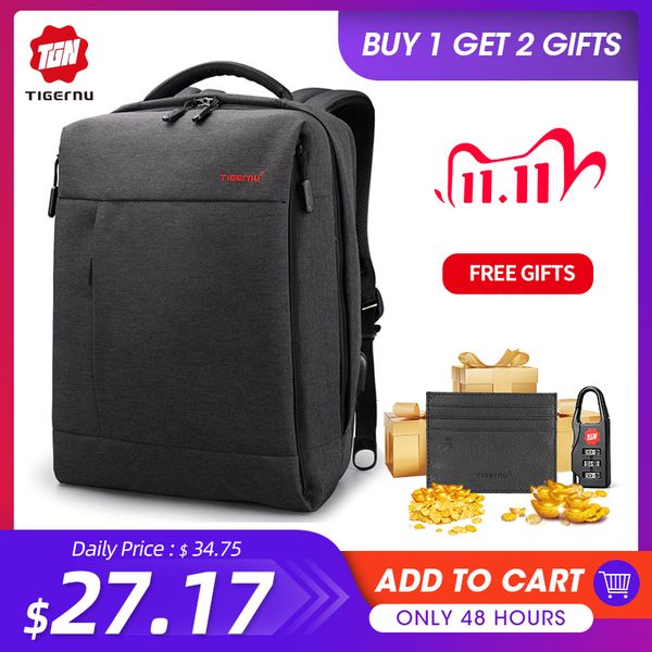 tigernu brand slim backpack usb charging men 14 15.6 inch lapbackpack women splashproof simple school backpack bag for teens
tigernu brand slim backpack usb charging men 14 15.6 inch lapbackpack women splashproof simple school backpack bag for teens