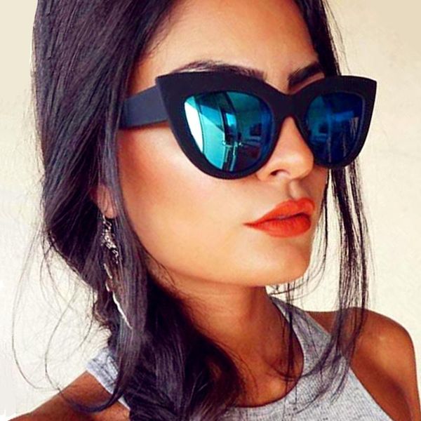 sunglasses retro thick frame cat eye women ladies fashion brand designer mirror lens cateye sun glasses for female, White;black
sunglasses retro thick frame cat eye women ladies fashion brand designer mirror lens cateye sun glasses for female, White;black