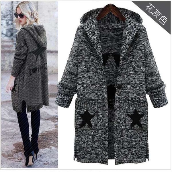russian hooded five pointed star knitted cardigan sweater outerwear women's wear, White;black
russian hooded five pointed star knitted cardigan sweater outerwear women's wear, White;black