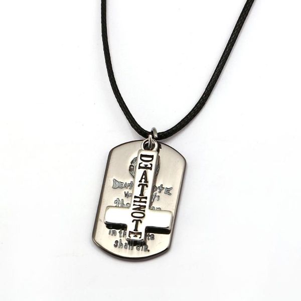 pendant necklaces hsic 2021 anime death note cross necklace chocker dog tag for women men jewelry 12319, Silver
pendant necklaces hsic 2021 anime death note cross necklace chocker dog tag for women men jewelry 12319, Silver