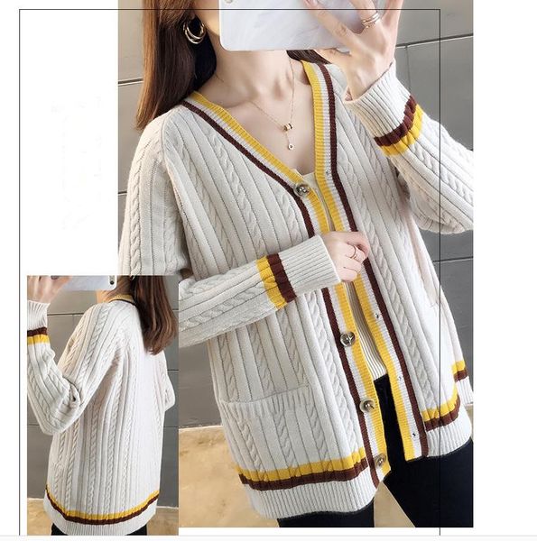 2021 spring and autumn with new style fashion long sleeve women's sweater coat@10, White;black
2021 spring and autumn with new style fashion long sleeve women's sweater coat@10, White;black