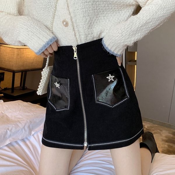 skirt autumn / winter 2020 new korean style small black skirt design sense zipper high waist hip wrap skirt fashion y1214
skirt autumn / winter 2020 new korean style small black skirt design sense zipper high waist hip wrap skirt fashion y1214