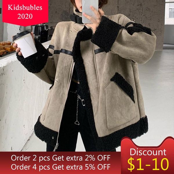 women's jackets women year lambswool coat korean version locomotive jacket autumn winter loose zipper stand-up collar warm fashion casu, Black;brown
women's jackets women year lambswool coat korean version locomotive jacket autumn winter loose zipper stand-up collar warm fashion casu, Black;brown