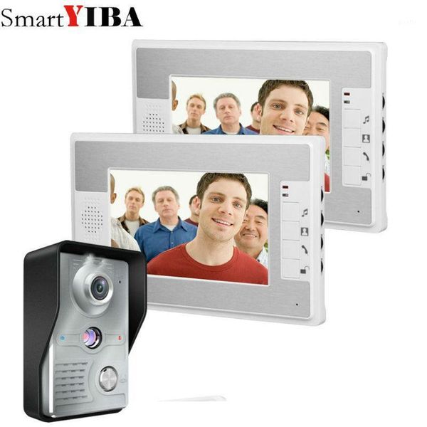 smartyiba video doorbell system kit 2*7 inch monitor video door phone with electric lock-control function hands
smartyiba video doorbell system kit 2*7 inch monitor video door phone with electric lock-control function hands