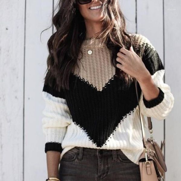 autumn / winter 2020 new long sleeve off shoulder color block sweater women's sweater pullover casual loose stripe1, White;black
autumn / winter 2020 new long sleeve off shoulder color block sweater women's sweater pullover casual loose stripe1, White;black