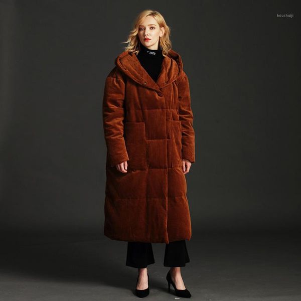 johnature women corduroy white duck down coats plus size hooded vintage warm parkas 2018 winter new loose quality down coats 5xl1, Black
johnature women corduroy white duck down coats plus size hooded vintage warm parkas 2018 winter new loose quality down coats 5xl1, Black