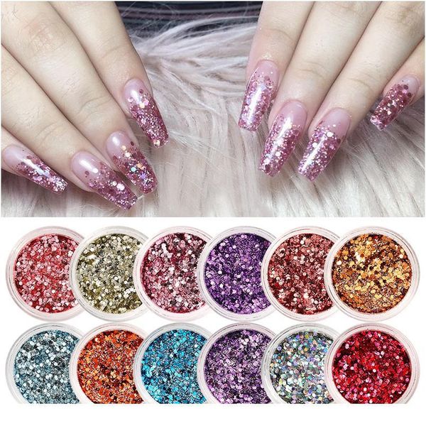 1 box rose gold nail sequins colorful bling nail glitter powder mixed size nails flakies paillette 3d nail art de jllvdt, Silver;gold
1 box rose gold nail sequins colorful bling nail glitter powder mixed size nails flakies paillette 3d nail art de jllvdt, Silver;gold