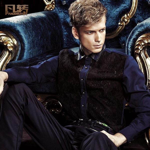 men's casual shirts male long sleeved shirt fashion mens man spring dress slim lace frock 13286 fanzhuan, White;black
men's casual shirts male long sleeved shirt fashion mens man spring dress slim lace frock 13286 fanzhuan, White;black