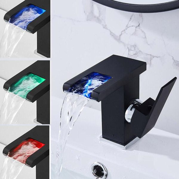 bathroom sink faucets led rgb color change waterfall vanity faucet basin kitchen luminous and cold water toilet mixer tap
bathroom sink faucets led rgb color change waterfall vanity faucet basin kitchen luminous and cold water toilet mixer tap