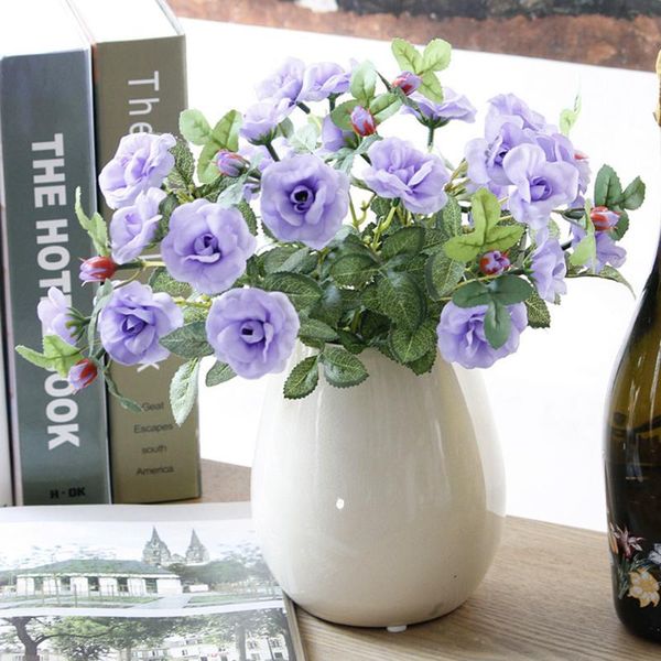 decorative flowers & wreaths 1bunch diy 5 heads fresh silk artificial rose fake flower for wedding party home decoration
decorative flowers & wreaths 1bunch diy 5 heads fresh silk artificial rose fake flower for wedding party home decoration
