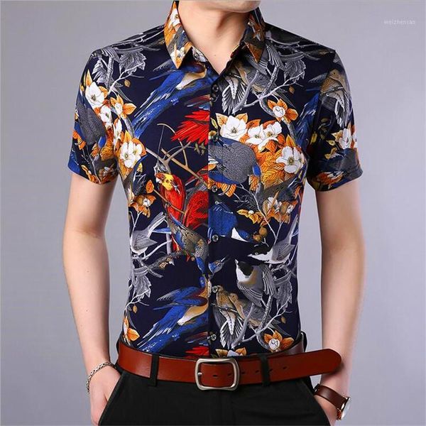 2020 new men arrival casual short sleeves turn-down collar chinese style birds pattern printed 100%silk cottton men shirts1, White;black
2020 new men arrival casual short sleeves turn-down collar chinese style birds pattern printed 100%silk cottton men shirts1, White;black