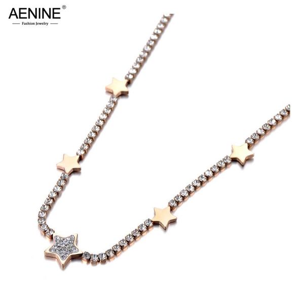 aenine trendy titanium stainless steel cz crystal 5pcs star choker necklaces for women chic charm rhinestone necklace an19191, Silver
aenine trendy titanium stainless steel cz crystal 5pcs star choker necklaces for women chic charm rhinestone necklace an19191, Silver