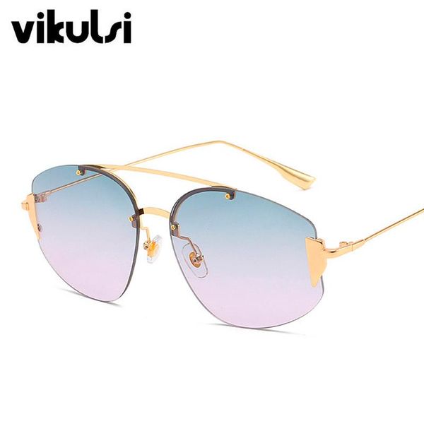 2020 new gradient rimless sunglasses women uv400 brand designer grey pink vintage trendy fashion sun glasses uv400, White;black
2020 new gradient rimless sunglasses women uv400 brand designer grey pink vintage trendy fashion sun glasses uv400, White;black
