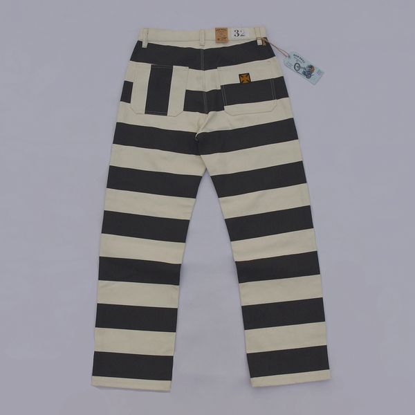 2020 new prisoner striped motorcycle pants from vintage 16oz biker ydp9, White;black
2020 new prisoner striped motorcycle pants from vintage 16oz biker ydp9, White;black