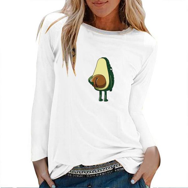 avocado printed t-shirts women long sleeve graphic tee harajuku shirts for women casual white crew neck clothes camisetas mujer
avocado printed t-shirts women long sleeve graphic tee harajuku shirts for women casual white crew neck clothes camisetas mujer