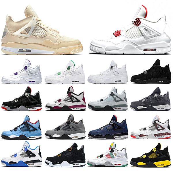 basketball shoes jumpman 4 4s neon sail metallic purple red green what the bred white cement mens trainers sneakers sports size 40-47
basketball shoes jumpman 4 4s neon sail metallic purple red green what the bred white cement mens trainers sneakers sports size 40-47