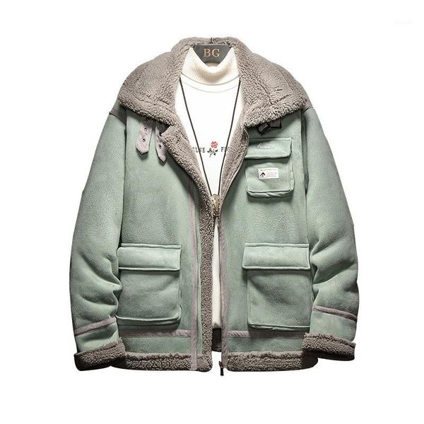 autumn winter new fur fashion lamb wool casual jacket outdoors camping climbing sports cycling men's cotton coat1, Blue;black
autumn winter new fur fashion lamb wool casual jacket outdoors camping climbing sports cycling men's cotton coat1, Blue;black