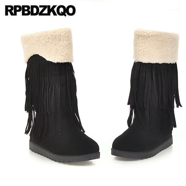 10 slip on big size casual boots shoes women winter fringe brown beige black flat plus round toe mid calf tassel1
10 slip on big size casual boots shoes women winter fringe brown beige black flat plus round toe mid calf tassel1