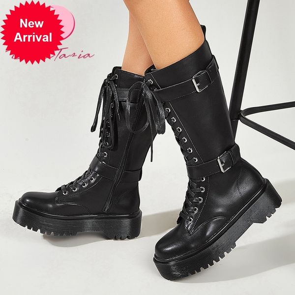 2021 the new new chunky female mid calf heels zip cross tied boots women shoes woman ua4k, Black
2021 the new new chunky female mid calf heels zip cross tied boots women shoes woman ua4k, Black