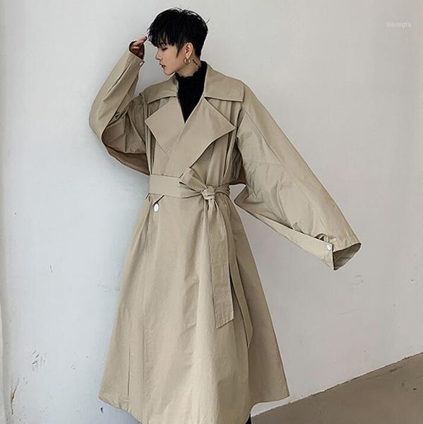 mens trench coats man long coat bat sleeve skirt men clothes large lapel diagonal overcoat long sleeve 2020 new designer b4561, Tan;black
mens trench coats man long coat bat sleeve skirt men clothes large lapel diagonal overcoat long sleeve 2020 new designer b4561, Tan;black