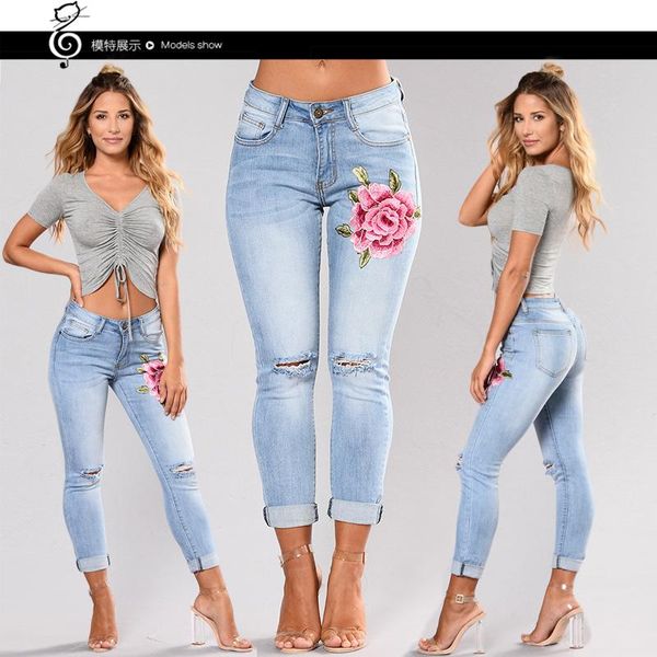 women's jeans 2021 women skinny denim womens ladies stretch ripped boyfriend big sizes with embroidery vintage flores, Blue
women's jeans 2021 women skinny denim womens ladies stretch ripped boyfriend big sizes with embroidery vintage flores, Blue