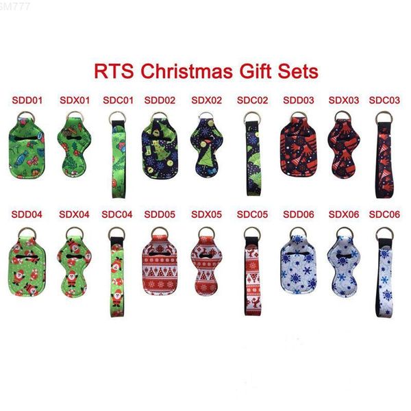 new rts christmas gift sets hand sanitizer holder+wristlet+chapstick holder portable neoprene cover with keychain dhf2390
new rts christmas gift sets hand sanitizer holder+wristlet+chapstick holder portable neoprene cover with keychain dhf2390