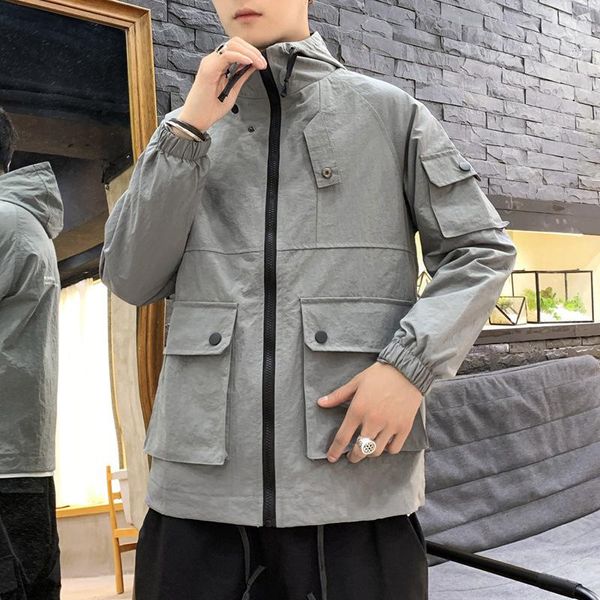men's jackets #2440 autumn long sleeve hoodies coats in men plus size casual loose jacket coat man hooded pockets outwears japan, Black;brown
men's jackets #2440 autumn long sleeve hoodies coats in men plus size casual loose jacket coat man hooded pockets outwears japan, Black;brown