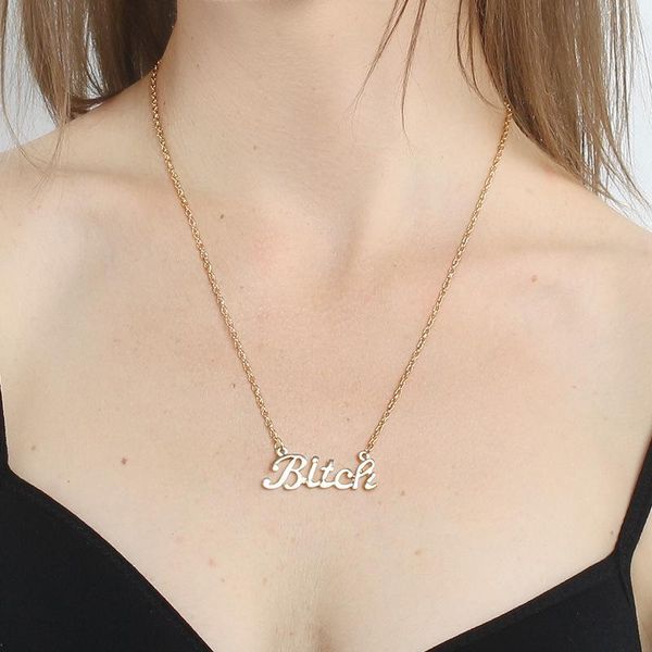 abdoabdo gold color long chain necklace women's letter pendant necklace choker stainless steel jewelry necklaces gift collares, Silver
abdoabdo gold color long chain necklace women's letter pendant necklace choker stainless steel jewelry necklaces gift collares, Silver