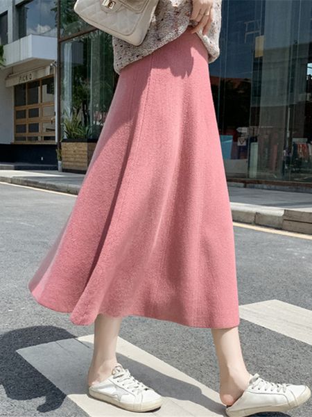 korean autumn and winter pregnant women's knitting mid long super fairy a-line skirt, White
korean autumn and winter pregnant women's knitting mid long super fairy a-line skirt, White