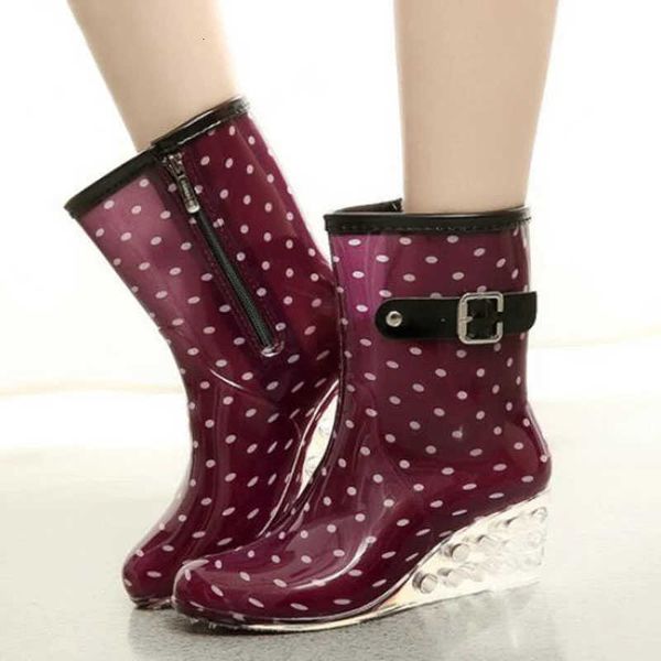 elling wedge women short rain boots waterproof transparent heel ankle booties rubber woman water shoes high heels designer classic luxury, Black
elling wedge women short rain boots waterproof transparent heel ankle booties rubber woman water shoes high heels designer classic luxury, Black