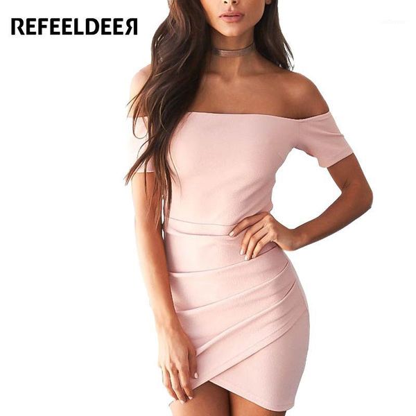 refeeldeer summer dress women 2020 off shoulder short party dress pink black backless mini summer sundress robe femme1, White;black
refeeldeer summer dress women 2020 off shoulder short party dress pink black backless mini summer sundress robe femme1, White;black