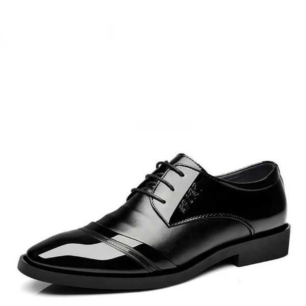 men dress shoes black patent leather male pointed toe business shoes chaussure homme
men dress shoes black patent leather male pointed toe business shoes chaussure homme