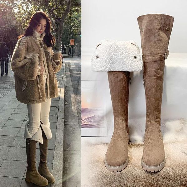 boots winter women's 2021 autumn and high-tube plus cashmere lamb hair snow over the knee thin long1, Black
boots winter women's 2021 autumn and high-tube plus cashmere lamb hair snow over the knee thin long1, Black