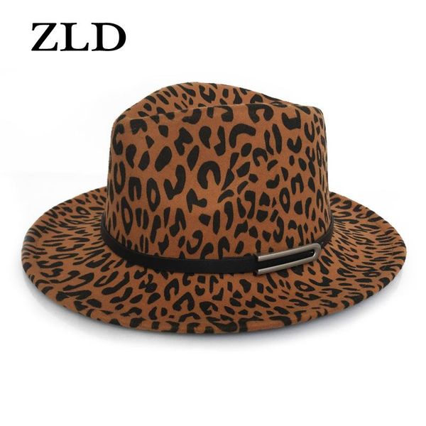 zld men women autumn winter felt fedoras hat fashion black belt decoration leopard hats casual ladies cowboy cap retro jazz caps, Blue;gray
zld men women autumn winter felt fedoras hat fashion black belt decoration leopard hats casual ladies cowboy cap retro jazz caps, Blue;gray