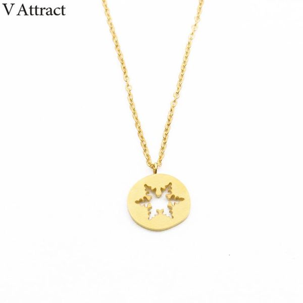 v attract 2020 christmas gift boho jewelry stainless steel collier unique dainty hollow snowflake flowers necklace femme, Silver
v attract 2020 christmas gift boho jewelry stainless steel collier unique dainty hollow snowflake flowers necklace femme, Silver
