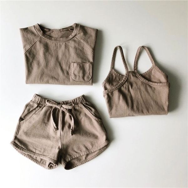 summer korean children's wear e boys and girls three-piece condole belt multicolor cotton shorts set y200525, White
summer korean children's wear e boys and girls three-piece condole belt multicolor cotton shorts set y200525, White