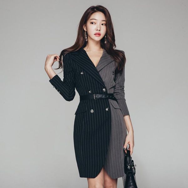 women's suits & blazers spring women elegant office wear pencil matching double-breasted autumn business work notched bodycon vestidos, White;black
women's suits & blazers spring women elegant office wear pencil matching double-breasted autumn business work notched bodycon vestidos, White;black