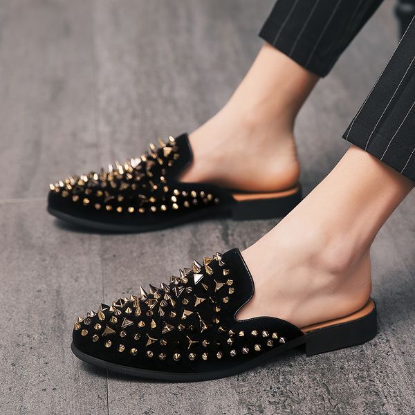 2020 black spikes new mark of men loafers denim and metal sequins casual shoes party 4ovt, Black;brown
2020 black spikes new mark of men loafers denim and metal sequins casual shoes party 4ovt, Black;brown