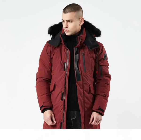 men thick outerwear 4 colors hooded slim fit winter coats fur collar warm casual windbreakers, Black
men thick outerwear 4 colors hooded slim fit winter coats fur collar warm casual windbreakers, Black