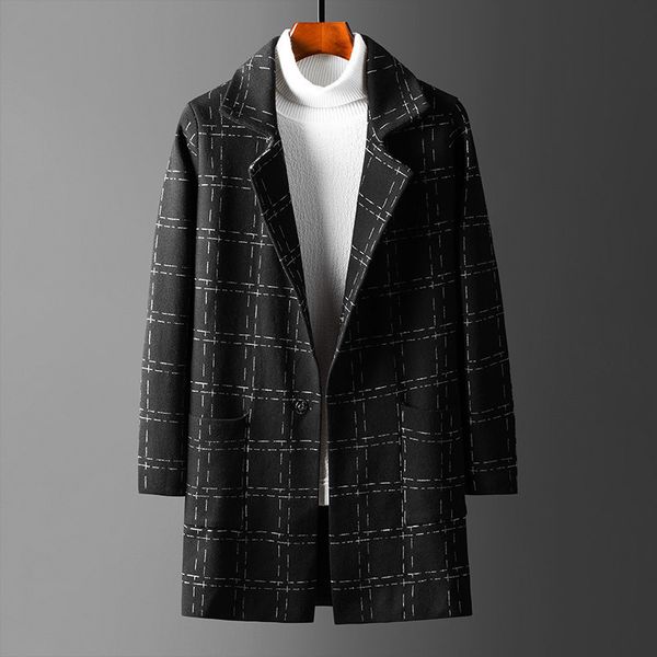 2021 new black chess long cardigan men turn down collar winter jackets full sleeve coats clothes pockets rw72, White;black
2021 new black chess long cardigan men turn down collar winter jackets full sleeve coats clothes pockets rw72, White;black