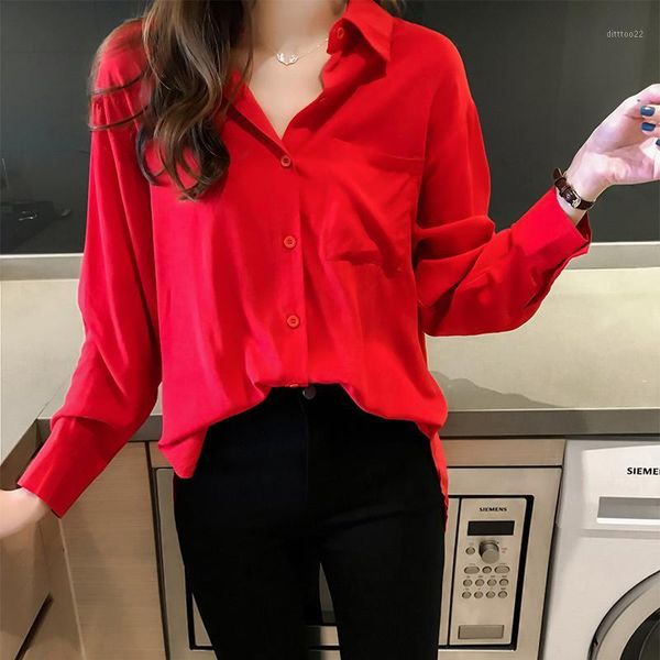 women's blouses & shirts missky women spring autumn shirt office lady solid color loose long sleeve temperament female 1, White
women's blouses & shirts missky women spring autumn shirt office lady solid color loose long sleeve temperament female 1, White